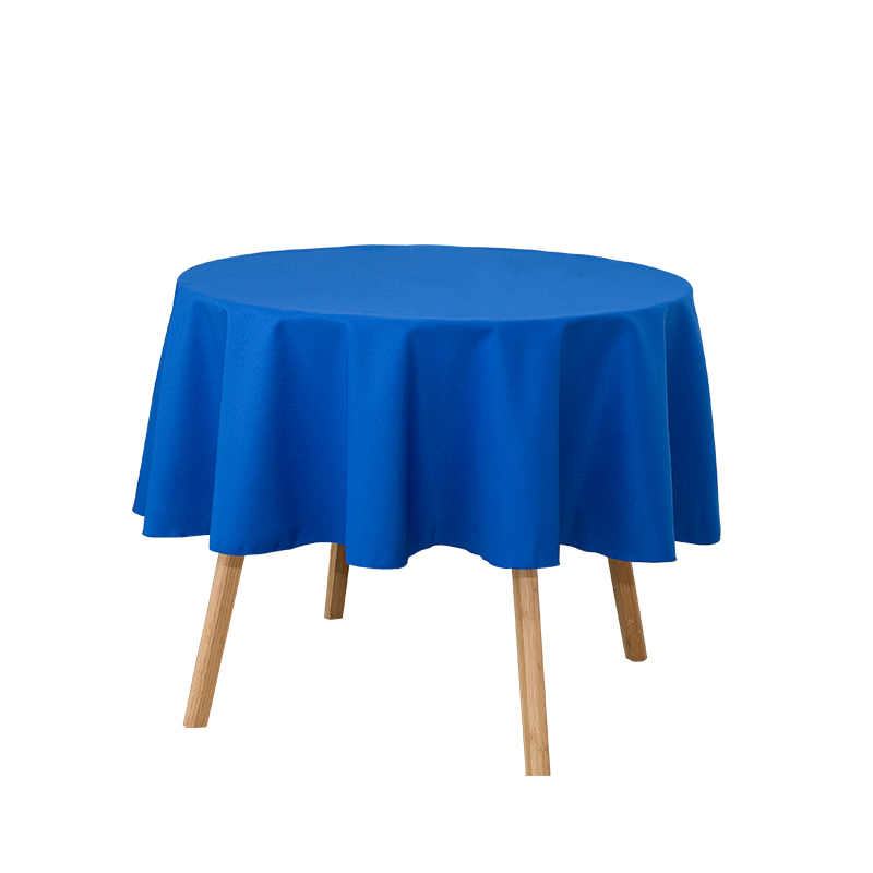 Rounder Spun Polyester Solid Color Wedding Banquet Tableths