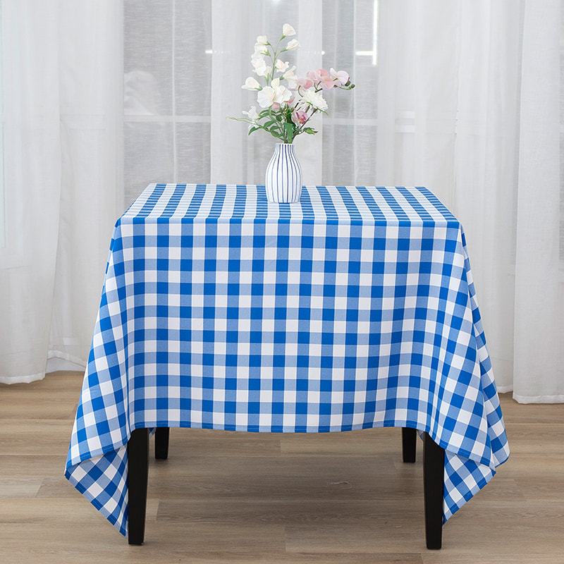 70x70 '' Picnic Party Rectangle Plaid forged tableths
