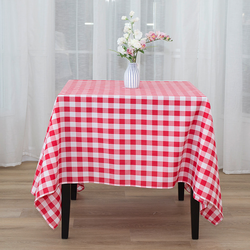 70x70 '' Picnic Party Rectangle Plaid forged tableths