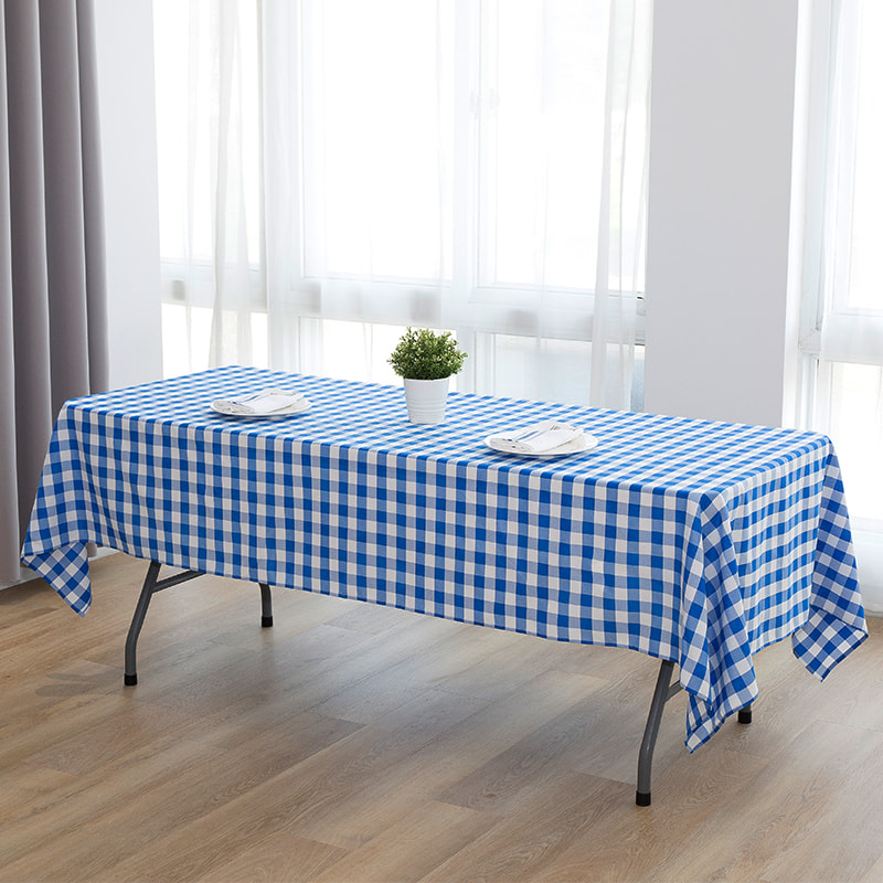 60x102 '' Picnic Party Rectangle Plaid forged fecloths
