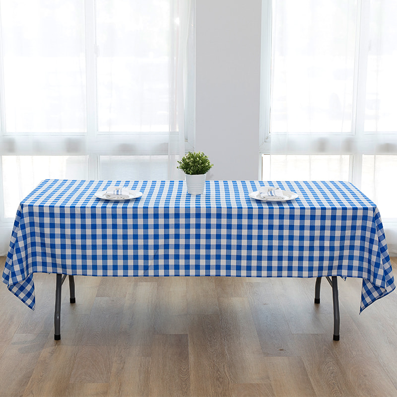 60x102 '' Picnic Party Rectangle Plaid forged fecloths