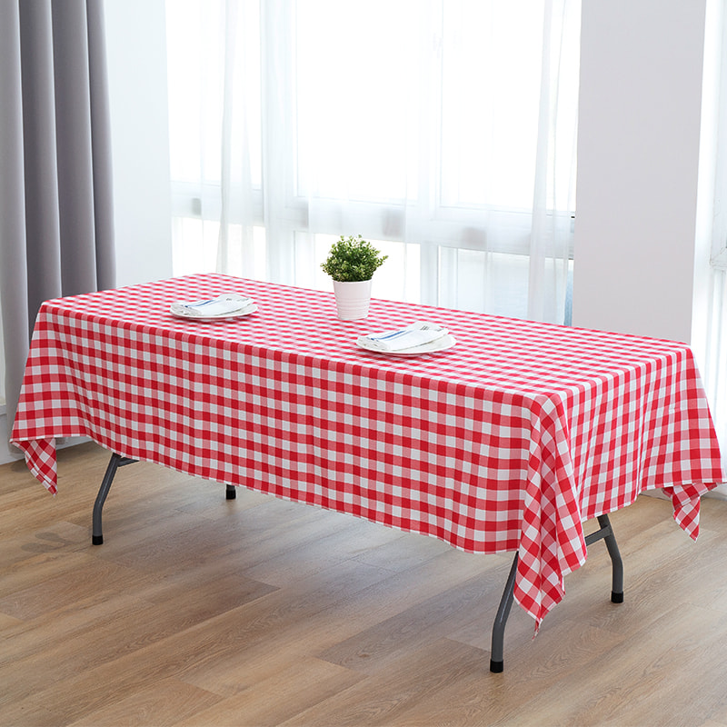 60x102 '' Picnic Party Rectangle Plaid forged fecloths