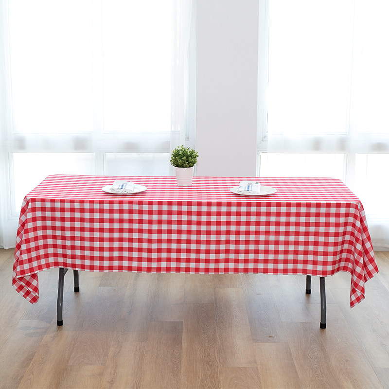 60x102 '' Picnic Party Rectangle Plaid forged fecloths