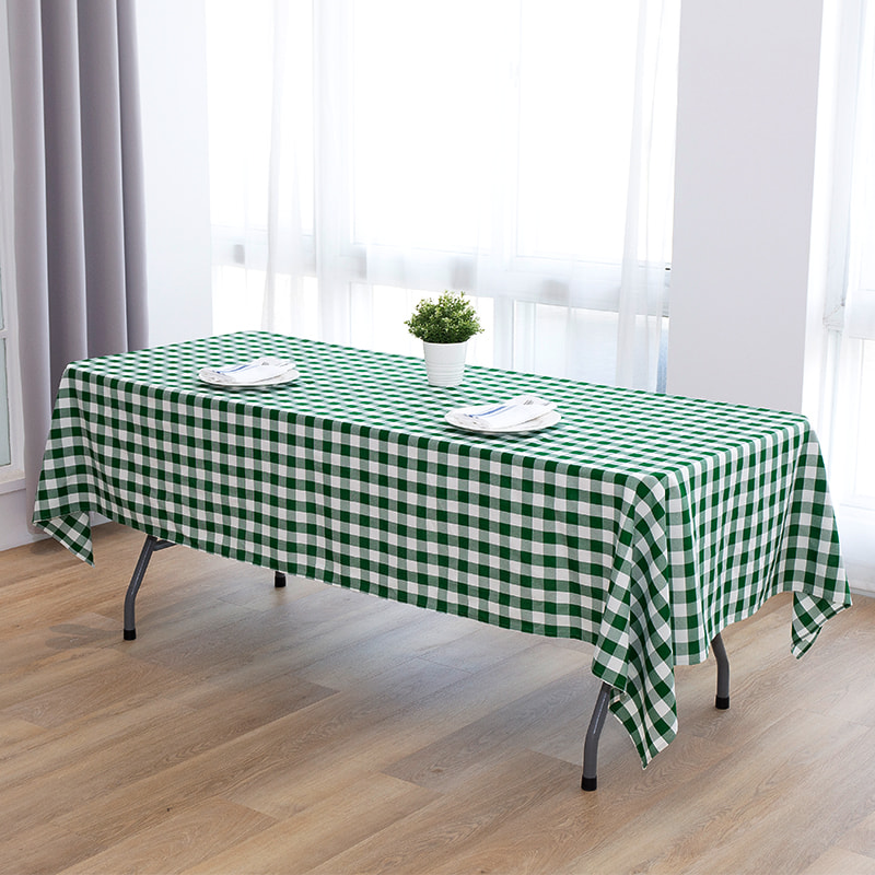 60x102 '' Picnic Party Rectangle Plaid forged fecloths