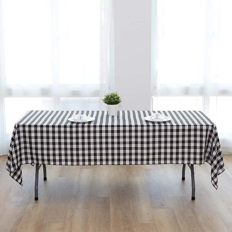 60x102 '' Picnic Party Rectangle Plaid forged fecloths