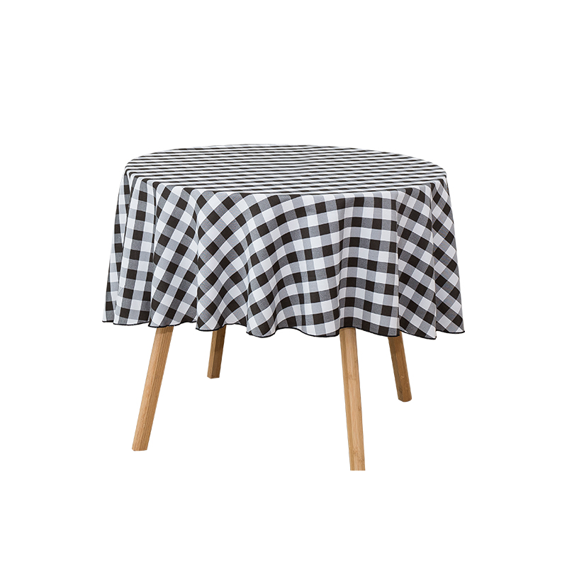 R70 '' Picnic Party Rectangle Plaid forged fecloths